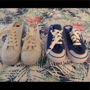 TWO PAIR Candie’s Backless Sneakers